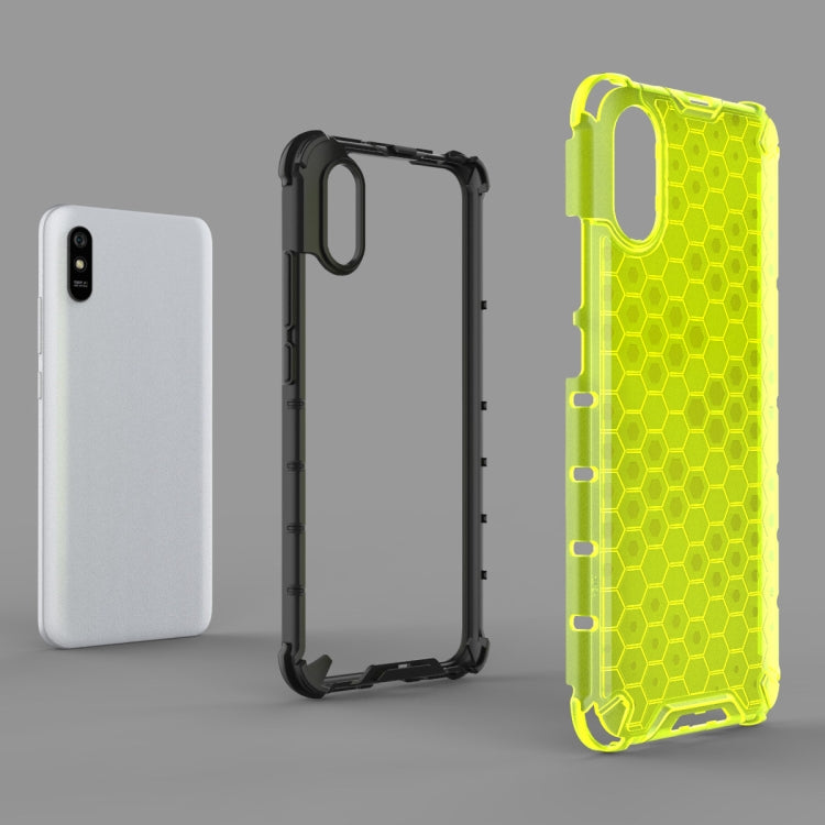 For Xiaomi Redmi 9A Shockproof Honeycomb PC + TPU Case(Green) by buy2fix