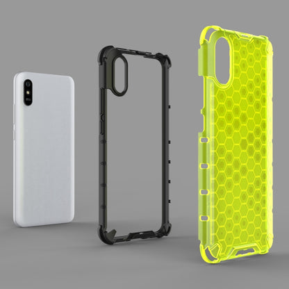 For Xiaomi Redmi 9A Shockproof Honeycomb PC + TPU Case(Green) by buy2fix