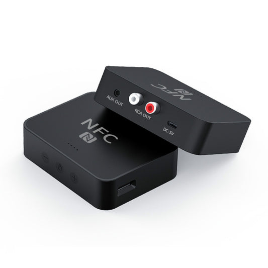 R6 NFC Bluetooth 5.0 Desktop Music Receiver Bluetooth Receiver, Support TF Card - Audio Receiver Transmitter by buy2fix | Online Shopping UK | buy2fix