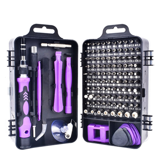115 in 1 Precision Screw Driver Mobile Phone Computer Disassembly Maintenance Tool Set(Purple) - Screwdriver Set by buy2fix | Online Shopping UK | buy2fix