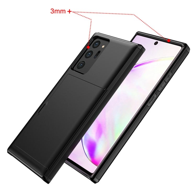 For Samsung Note20 Ultra Shockproof Rugged Armor Protective Case with Card Slot(White) by buy2fix