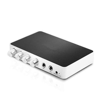 KM200 Portable Digital Stereo Audio Echo System Machine HDMI Karaoke Mixer Amplifier 4K/2K TV PC Home Theater - Microphone Audio Cable & Connector by buy2fix | Online Shopping UK | buy2fix