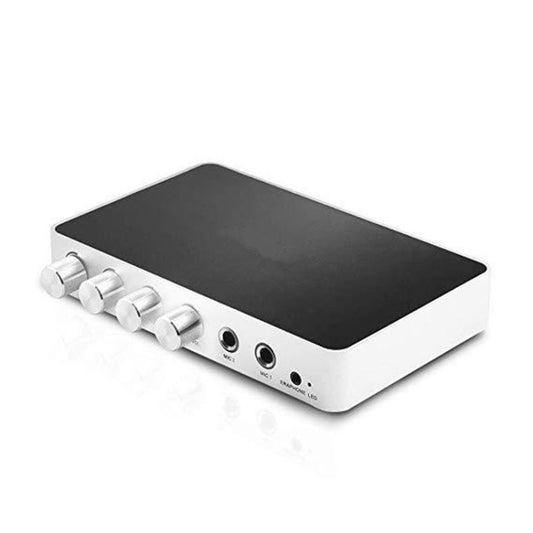 KM200 Portable Digital Stereo Audio Echo System Machine HDMI Karaoke Mixer Amplifier 4K/2K TV PC Home Theater - Microphone Audio Cable & Connector by buy2fix | Online Shopping UK | buy2fix