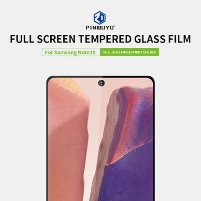 For Samsung Galaxy Note20 PINWUYO 9H 2.5D Full Screen Tempered Glass Film（Ultrasonic fingerprint unlock）(Black) - Galaxy Note20 Cases by PINWUYO | Online Shopping UK | buy2fix