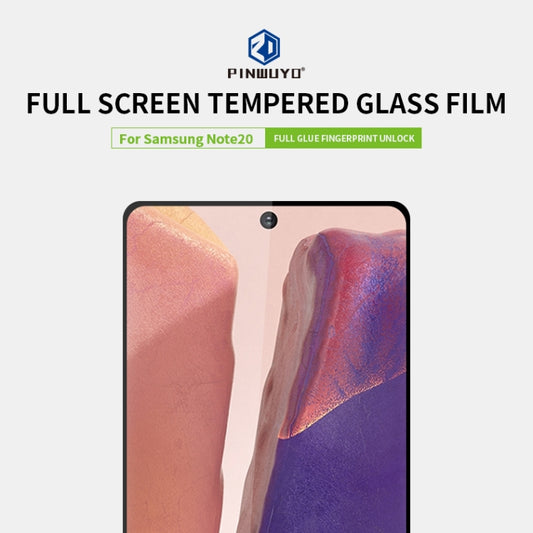 For Samsung Galaxy Note20 PINWUYO 9H 2.5D Full Screen Tempered Glass Film（Ultrasonic fingerprint unlock）(Black) - Galaxy Note20 Cases by PINWUYO | Online Shopping UK | buy2fix