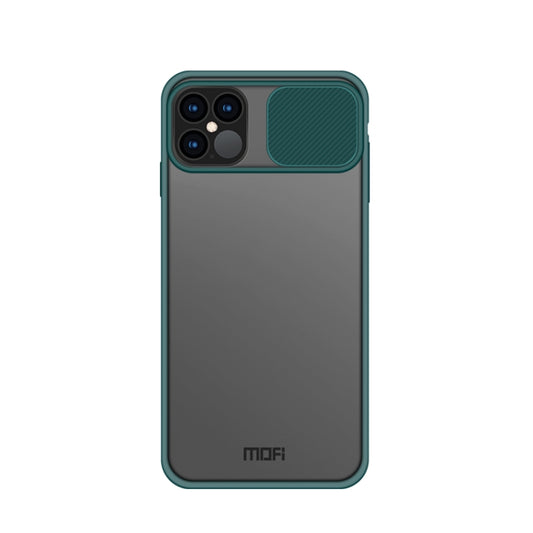 For iPhone 12 / 12 Pro MOFI Xing Dun Series Translucent Frosted PC + TPU Privacy Anti-glare Shockproof All-inclusive Protective Case(Green) - iPhone 12 / 12 Pro Cases by MOFI | Online Shopping UK | buy2fix