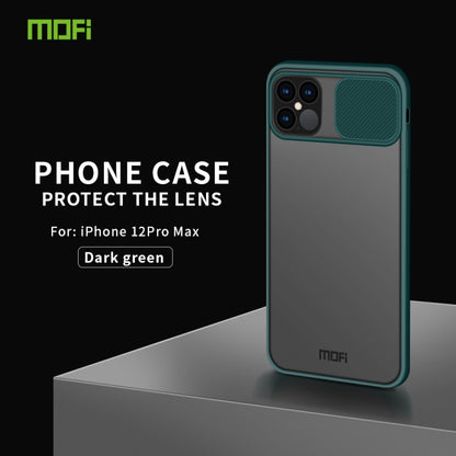 For iPhone 12 / 12 Pro MOFI Xing Dun Series Translucent Frosted PC + TPU Privacy Anti-glare Shockproof All-inclusive Protective Case(Green) - iPhone 12 / 12 Pro Cases by MOFI | Online Shopping UK | buy2fix