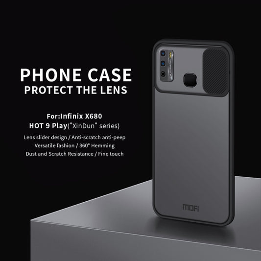 For InfinixX680 / HOT 9 Play MOFI Xing Dun Series Translucent Frosted PC + TPU Privacy Anti-glare Shockproof All-inclusive Protective Case(Black) - Infinix Cases by idewei | Online Shopping UK | buy2fix