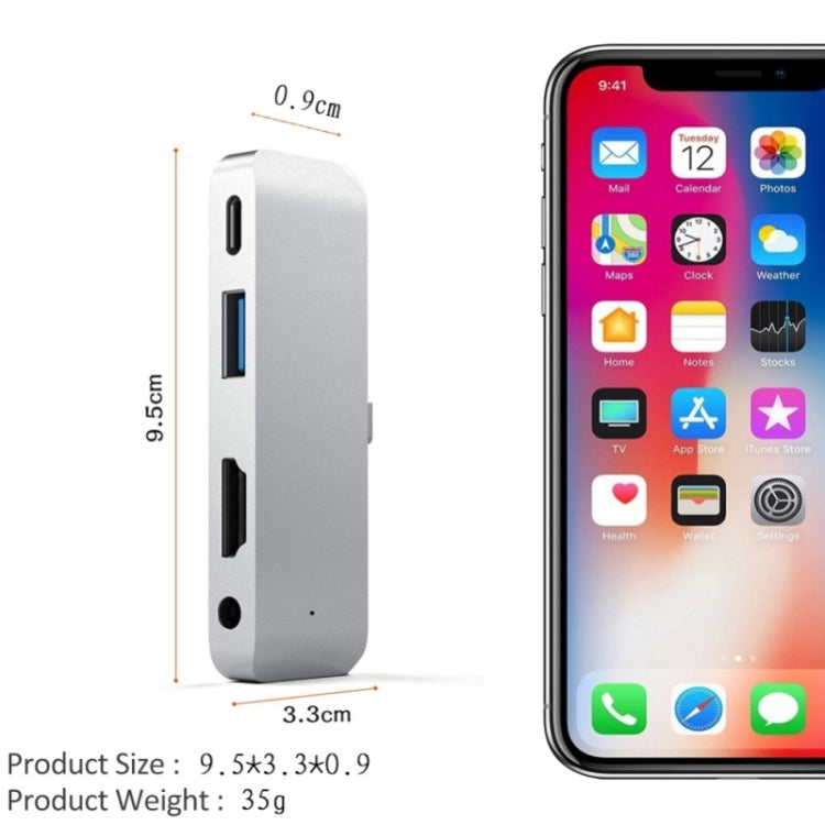 4 in 1 Type-C / USB-C to HDMI + AUX + USB + PD Type-C / USB-C HUB Adapter Multifunction HD Dock - USB HUB by buy2fix | Online Shopping UK | buy2fix