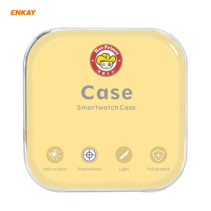 For Huawei Watch GT 2 46mm ENKAY Hat-Prince ENK-AC8202 Full Coverage PC Frosted Case + 9H Tempered Glass Protector(Black) by ENKAY