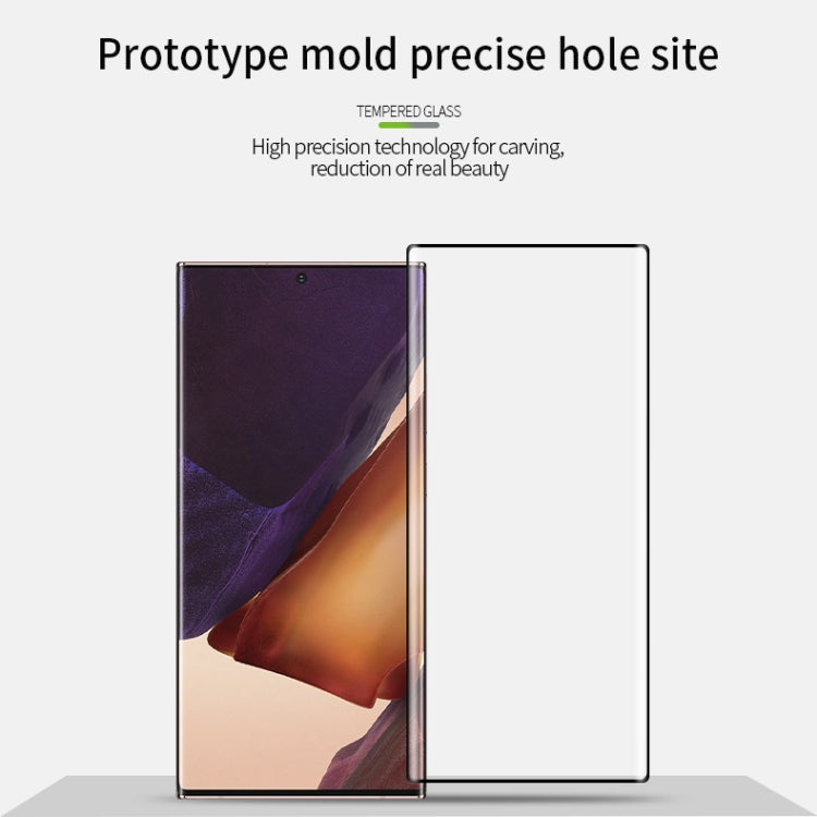 For Samsung Galaxy Note20 Ultra PINWUYO 9H 3D Hot Bending Tempered Glass Film（Ultrasonic fingerprint unlock）(Black) - Galaxy Tempered Glass by PINWUYO | Online Shopping UK | buy2fix