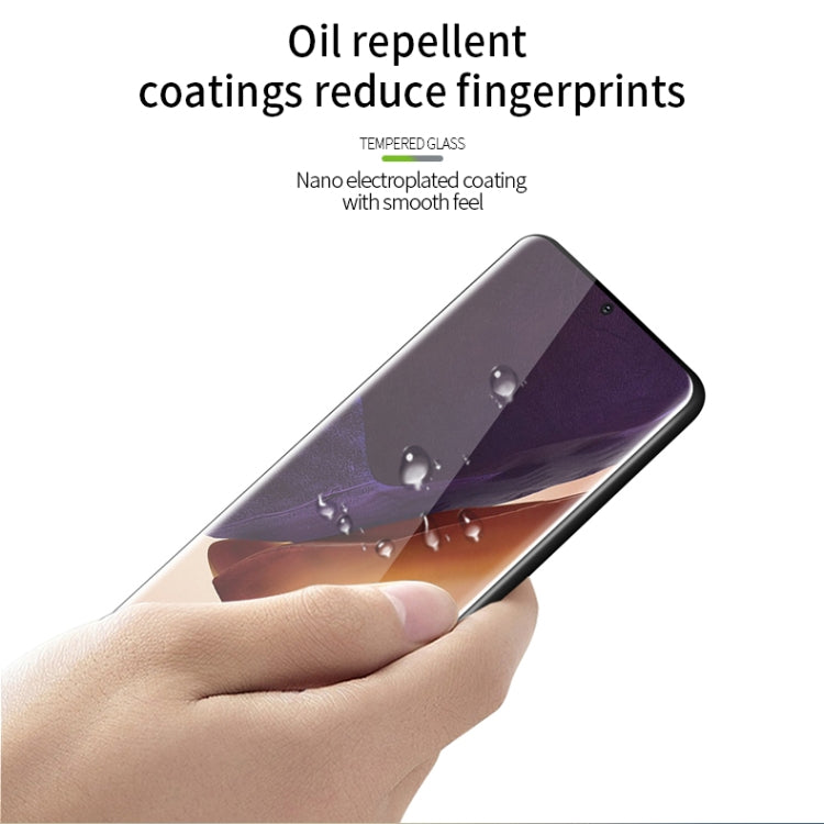For Samsung Galaxy Note20 Ultra PINWUYO 9H 3D Hot Bending Tempered Glass Film（Ultrasonic fingerprint unlock）(Black) - Galaxy Tempered Glass by PINWUYO | Online Shopping UK | buy2fix