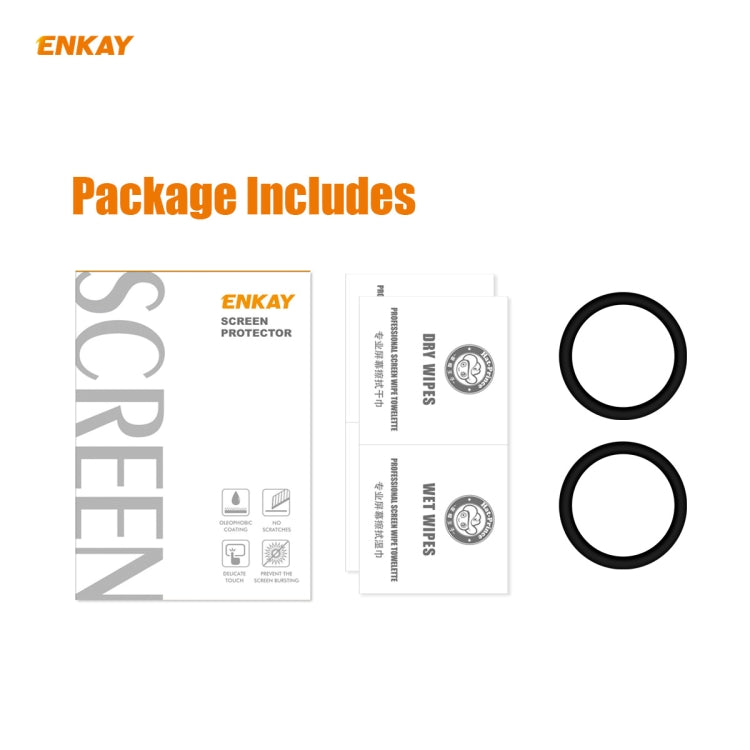 For Huawei Watch GT 2 42mm 2 PCS ENKAY Hat-Prince 3D Full Screen Soft PC Edge + PMMA HD Screen Protector Film - Screen Protector by ENKAY | Online Shopping UK | buy2fix
