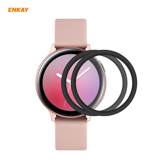 For Samsung Galaxy Active 2 40mm 2 PCS ENKAY Hat-Prince 3D Full Screen Soft PC Edge + PMMA HD Screen Protector Film - Screen Protector by ENKAY | Online Shopping UK | buy2fix