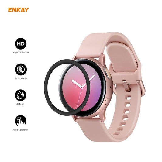 For Samsung Galaxy Active 2 40mm 2 PCS ENKAY Hat-Prince 3D Full Screen Soft PC Edge + PMMA HD Screen Protector Film - Screen Protector by ENKAY | Online Shopping UK | buy2fix