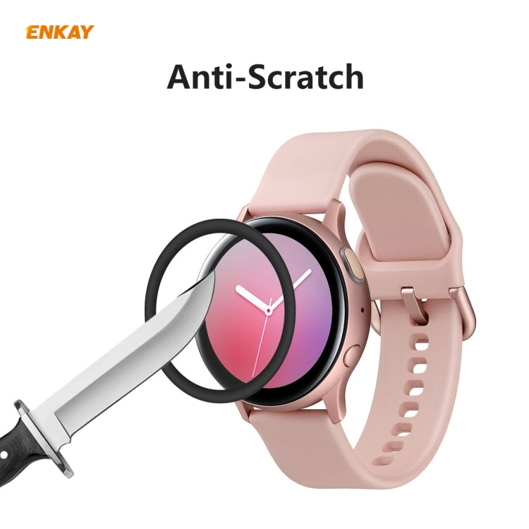 For Samsung Galaxy Active 2 40mm 2 PCS ENKAY Hat-Prince 3D Full Screen Soft PC Edge + PMMA HD Screen Protector Film - Screen Protector by ENKAY | Online Shopping UK | buy2fix