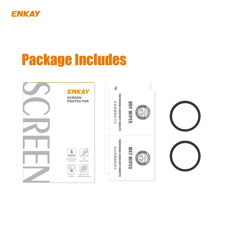 For Samsung Galaxy Active 2 40mm 2 PCS ENKAY Hat-Prince 3D Full Screen Soft PC Edge + PMMA HD Screen Protector Film - Screen Protector by ENKAY | Online Shopping UK | buy2fix