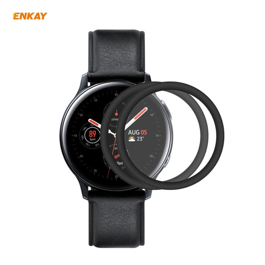 For Samsung Galaxy Active 2 44mm 2 PCS ENKAY Hat-Prince 3D Full Screen Soft PC Edge + PMMA HD Screen Protector Film - Screen Protector by ENKAY | Online Shopping UK | buy2fix