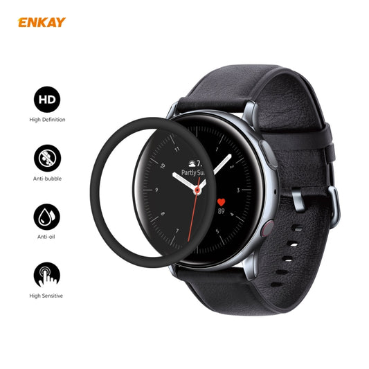 For Samsung Galaxy Active 2 44mm 2 PCS ENKAY Hat-Prince 3D Full Screen Soft PC Edge + PMMA HD Screen Protector Film - Screen Protector by ENKAY | Online Shopping UK | buy2fix