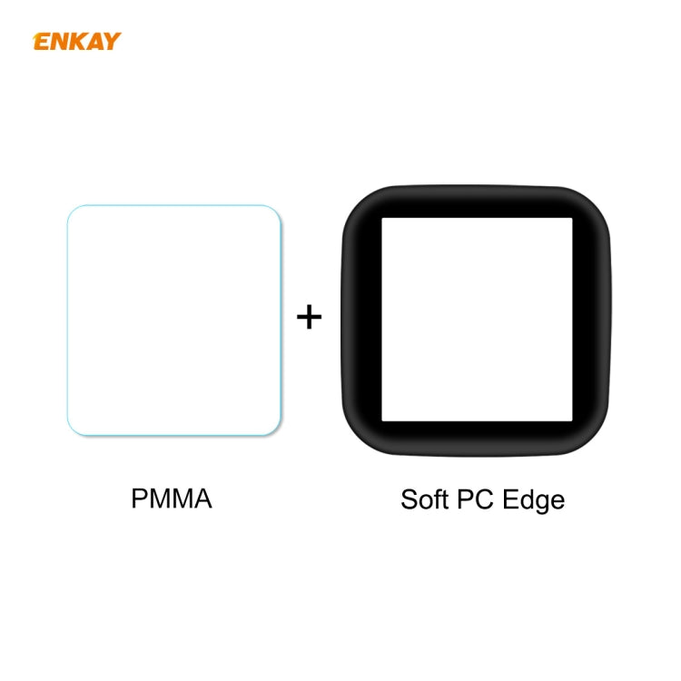 For Fitbit Versa 2 2 PCS ENKAY Hat-Prince 3D Full Screen Soft PC Edge + PMMA HD Screen Protector Film - Screen Protector by ENKAY | Online Shopping UK | buy2fix