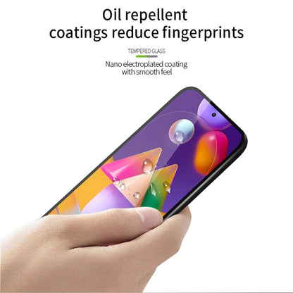 For Samsung Galaxy M31S PINWUYO 9H 2.5D Full Screen Tempered Glass Film(Black) - Galaxy Tempered Glass by PINWUYO | Online Shopping UK | buy2fix
