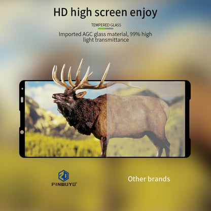For Sony Xperia5 II PINWUYO 9H 2.5D Full Screen Tempered Glass Film(Black) - Sony Tempered Glass by PINWUYO | Online Shopping UK | buy2fix