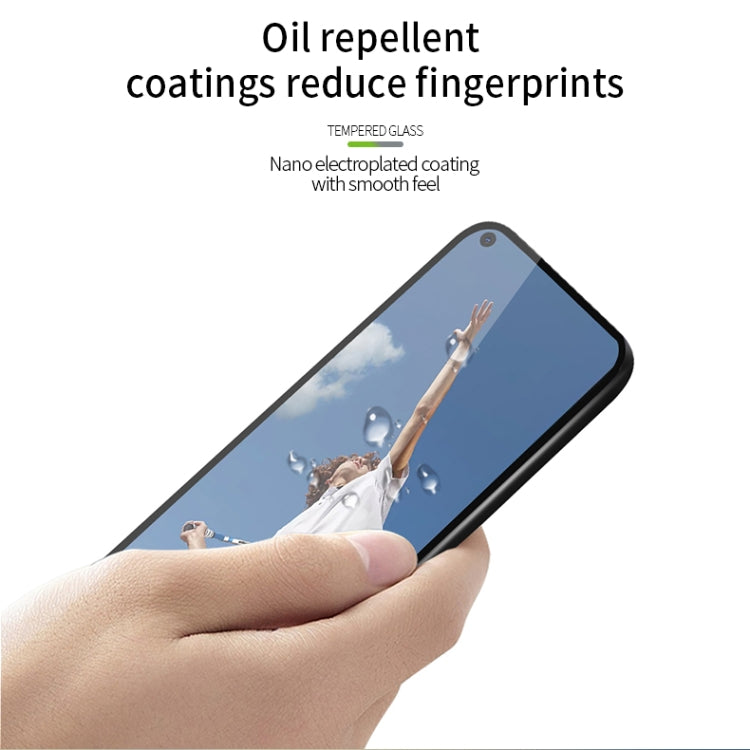 For OPPO A53 (2020) PINWUYO 9H 2.5D Full Screen Tempered Glass Film(Black) - OPPO Tempered Glass by PINWUYO | Online Shopping UK | buy2fix