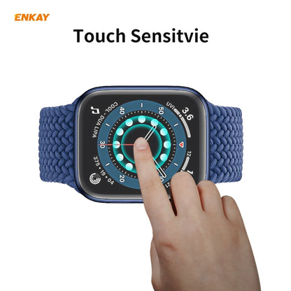 10 PCS For Apple Watch Series 6/5/4/SE 44mm ENKAY Hat-Prince 3D Full Screen PET Curved Hot Bending HD Screen Protector Film(Transparent) - Watch Cases by ENKAY | Online Shopping UK | buy2fix