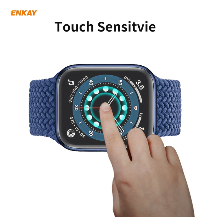 10 PCS For Apple Watch Series 6/5/4/SE 40mm ENKAY Hat-Prince 3D Full Screen PET Curved Hot Bending HD Screen Protector Film(Transparent) - Watch Cases by ENKAY | Online Shopping UK | buy2fix