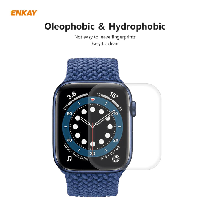 10 PCS For Apple Watch Series 6/5/4/SE 40mm ENKAY Hat-Prince 3D Full Screen PET Curved Hot Bending HD Screen Protector Film(Transparent) - Watch Cases by ENKAY | Online Shopping UK | buy2fix