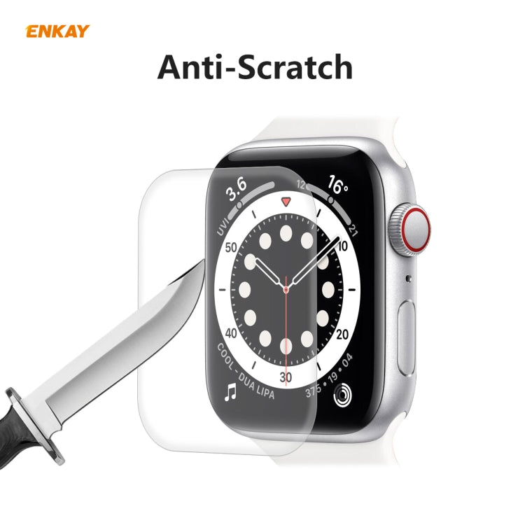 10 PCS For Apple Watch Series 6/5/4/SE 40mm ENKAY Hat-Prince 3D Full Screen PET Curved Hot Bending HD Screen Protector Film(Transparent) - Watch Cases by ENKAY | Online Shopping UK | buy2fix