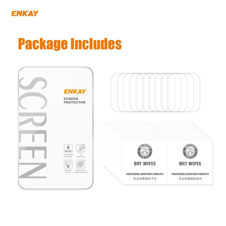 10 PCS For Apple Watch Series 6/5/4/SE 40mm ENKAY Hat-Prince 3D Full Screen PET Curved Hot Bending HD Screen Protector Film(Transparent) - Watch Cases by ENKAY | Online Shopping UK | buy2fix