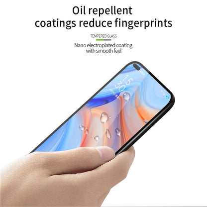 For OPPO Reno4Z PINWUYO 9H 2.5D Full Screen Tempered Glass Film(Black) - OPPO Tempered Glass by PINWUYO | Online Shopping UK | buy2fix
