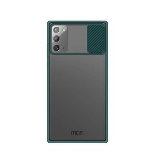 For Samsung Galaxy Note20 MOFI Xing Dun Series Translucent Frosted PC + TPU Privacy Anti-glare Shockproof All-inclusive Protective Case(Green) - Galaxy Note20 Ultra Cases by MOFI | Online Shopping UK | buy2fix