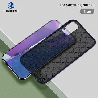 For Samsung Galaxy Note20 PINWUYO Series 2 Generation PC + TPU Waterproof and Anti-drop All-inclusive Protective Case(Blue) - Galaxy Note20 Cases by PINWUYO | Online Shopping UK | buy2fix