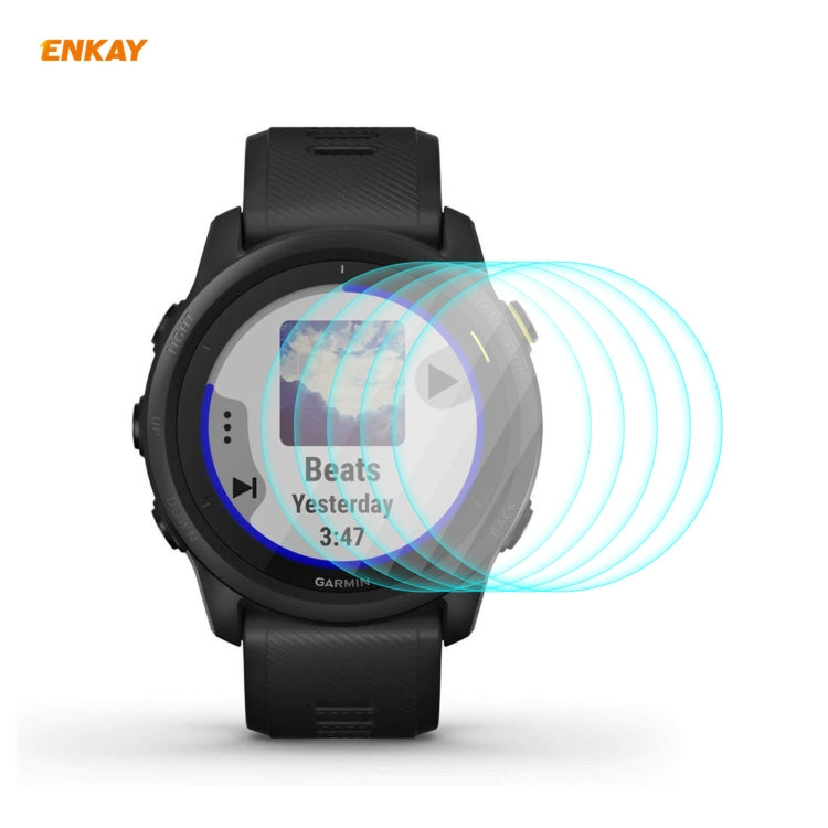5 PCS For Garmin Forerunner 745 ENKAY Hat-Prince 0.2mm 9H 2.15D Curved Edge Tempered Glass Film - Screen Protector by ENKAY | Online Shopping UK | buy2fix