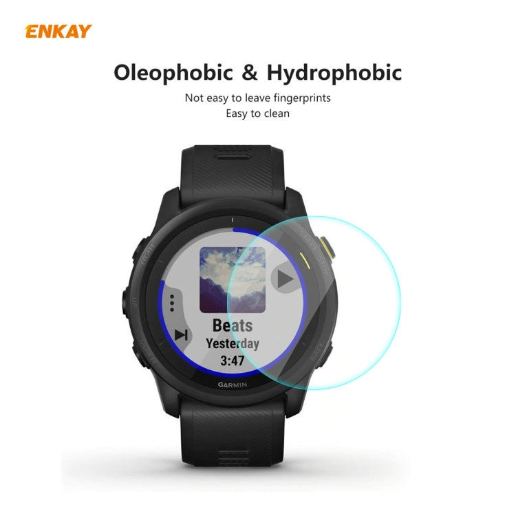 10 PCS For Garmin Forerunner 745 ENKAY Hat-Prince 0.2mm 9H 2.15D Curved Edge Tempered Glass Film - Screen Protector by ENKAY | Online Shopping UK | buy2fix