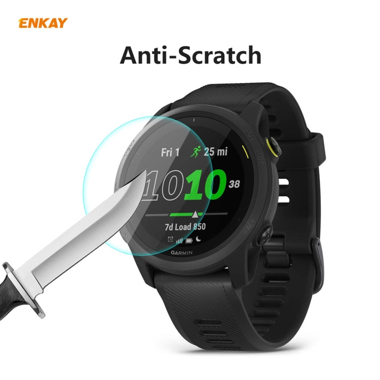 10 PCS For Garmin Forerunner 745 ENKAY Hat-Prince 0.2mm 9H 2.15D Curved Edge Tempered Glass Film - Screen Protector by ENKAY | Online Shopping UK | buy2fix