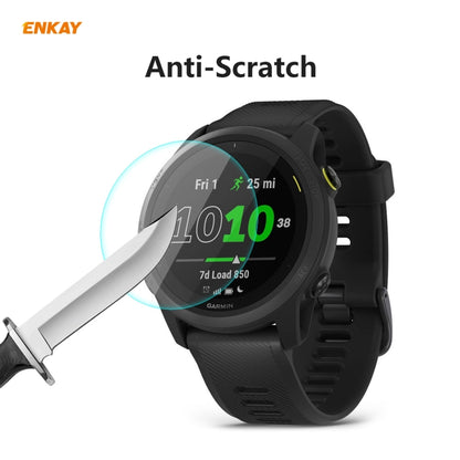 10 PCS For Garmin Forerunner 745 ENKAY Hat-Prince 0.2mm 9H 2.15D Curved Edge Tempered Glass Film - Screen Protector by ENKAY | Online Shopping UK | buy2fix