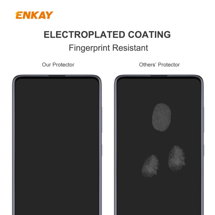 For Samsung Galaxy A42 5G ENKAY Hat-Prince 0.26mm 9H 2.5D Curved Edge Tempered Glass Film by ENKAY