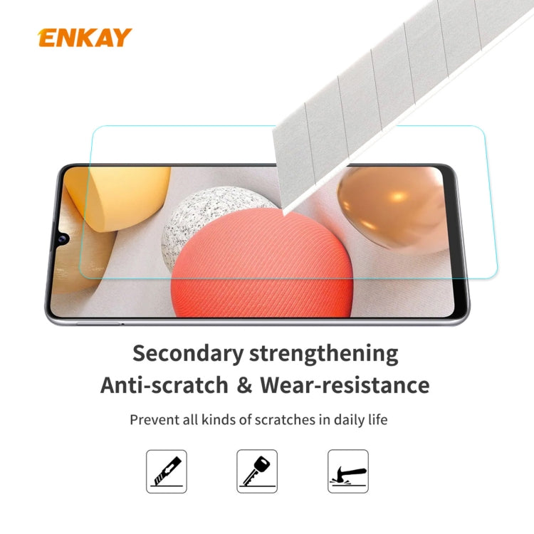 For Samsung Galaxy A42 5G ENKAY Hat-Prince 0.26mm 9H 2.5D Curved Edge Tempered Glass Film by ENKAY