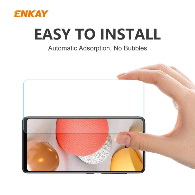 For Samsung Galaxy A42 5G ENKAY Hat-Prince 0.26mm 9H 2.5D Curved Edge Tempered Glass Film by ENKAY
