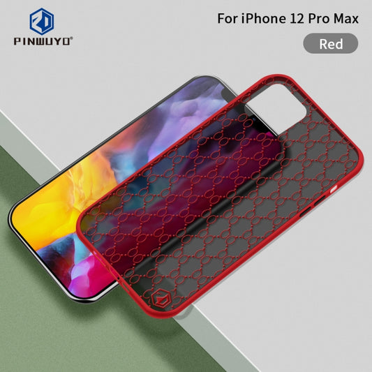 For iPhone 12 Pro Max PINWUYO Series 2 Generation PC + TPU Anti-drop All-inclusive Protective Case(Red) - iPhone 12 Pro Max Cases by PINWUYO | Online Shopping UK | buy2fix