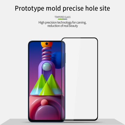 For Samsung Galaxy M51 PINWUYO 9H 2.5D Full Screen Tempered Glass Film(Black) - Galaxy Tempered Glass by PINWUYO | Online Shopping UK | buy2fix