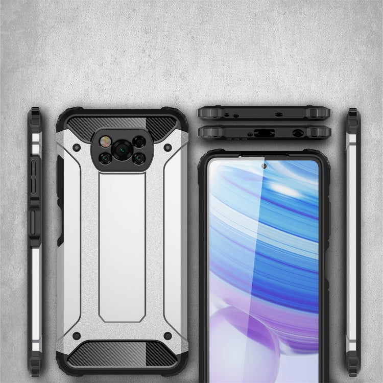 For Xiaomi Poco X3 NFC Magic Armor TPU + PC Combination Case(Gold) - Xiaomi Cases by buy2fix | Online Shopping UK | buy2fix