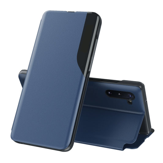 For Samsung Galaxy Note 10 Plus Attraction Flip Holder Leather Phone Case(Blue) - Galaxy Phone Cases by buy2fix | Online Shopping UK | buy2fix