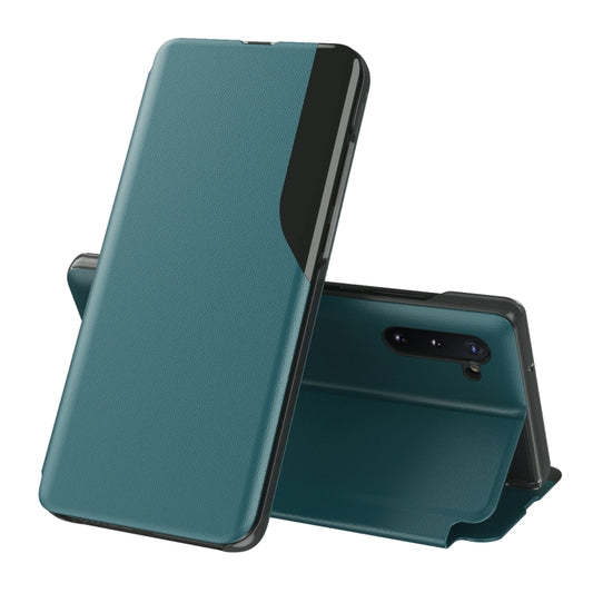 For Samsung Galaxy Note 10 Plus Attraction Flip Holder Leather Phone Case(Green) - Galaxy Phone Cases by buy2fix | Online Shopping UK | buy2fix