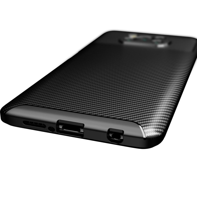 For Xiaomi POCO X3 Carbon Fiber Texture Shockproof TPU Case(Black) - Xiaomi Cases by buy2fix | Online Shopping UK | buy2fix
