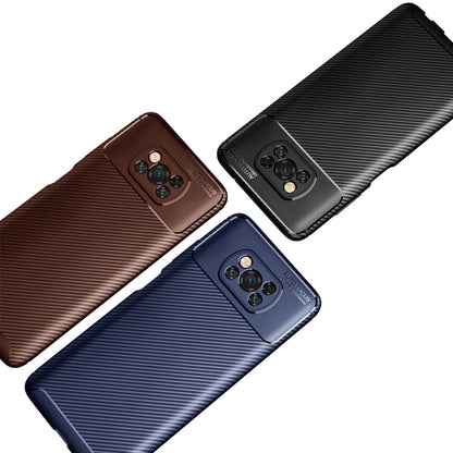 For Xiaomi POCO X3 Carbon Fiber Texture Shockproof TPU Case(Black) - Xiaomi Cases by buy2fix | Online Shopping UK | buy2fix