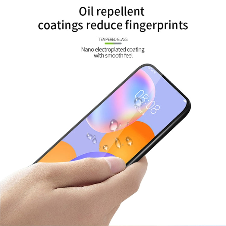 For Huawe Y9a (2020) PINWUYO 9H 3D Curved Full Screen Explosion-proof Tempered Glass Film(Black) - Huawei Tempered Glass by PINWUYO | Online Shopping UK | buy2fix
